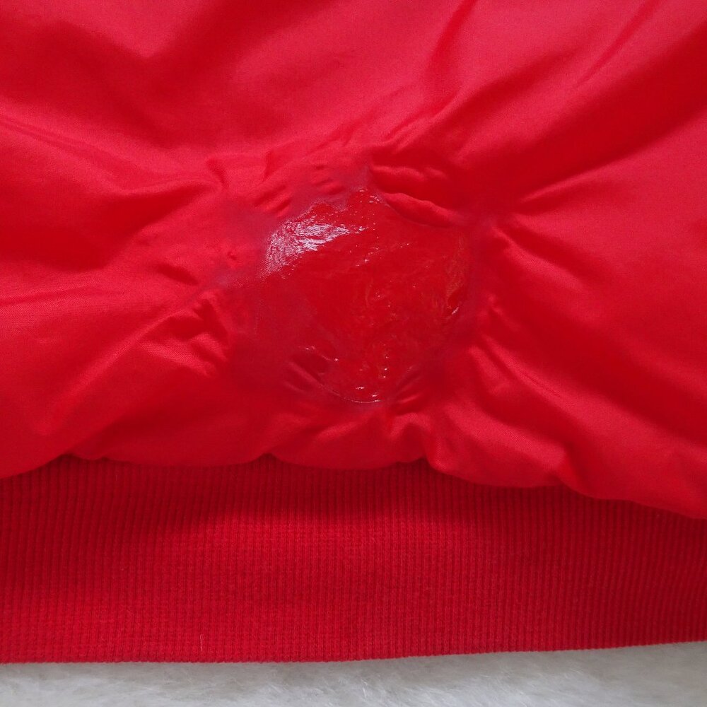 Adidas Men's Jacket Medium Red Vintage Reversible Trefoil Windbreaker Sweatshirt - Picture 4 of 10